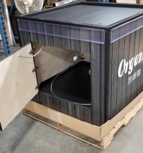 ORGANIC MOBILE PRODUCE ICE BOX AWP DOOR OPEN